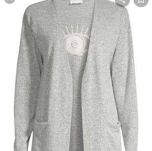 New Sophia Vagara Heather gray evil eye duster, size XXL